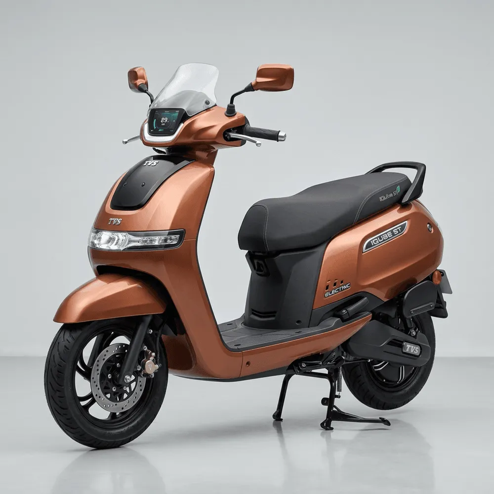 TVS iQube ST Front Profile