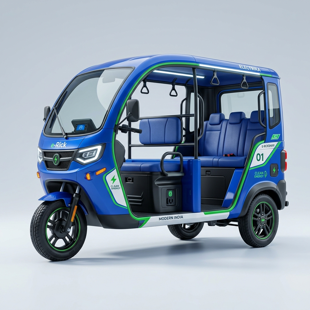 Electric Auto Rickshaw mockup